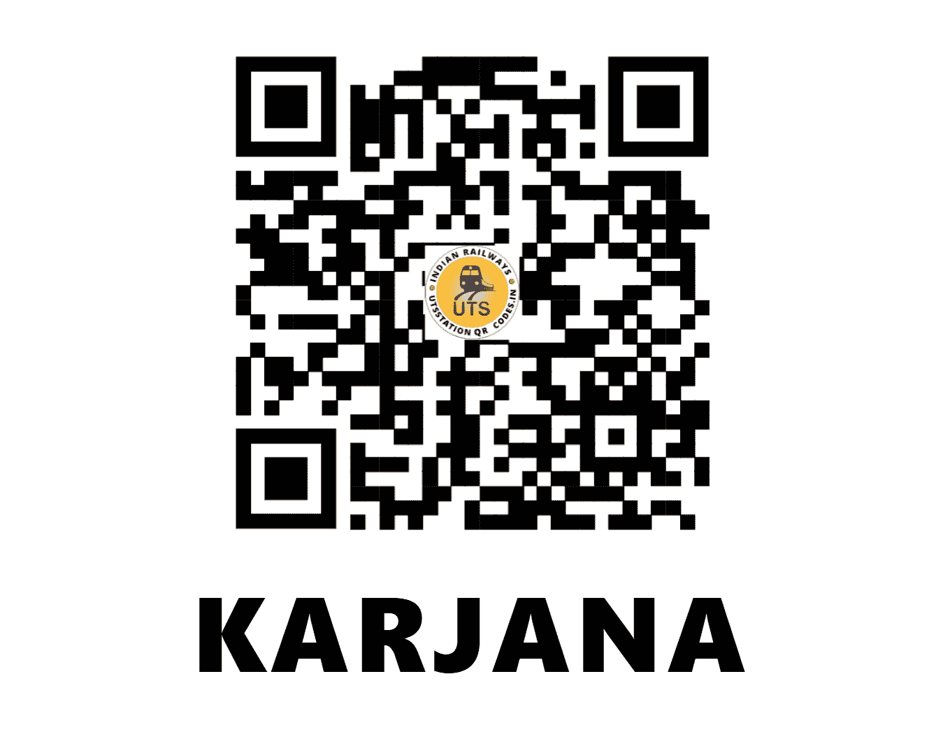 UTS QR Code for KARJANA - KJRA - ER (WEST BENGAL)